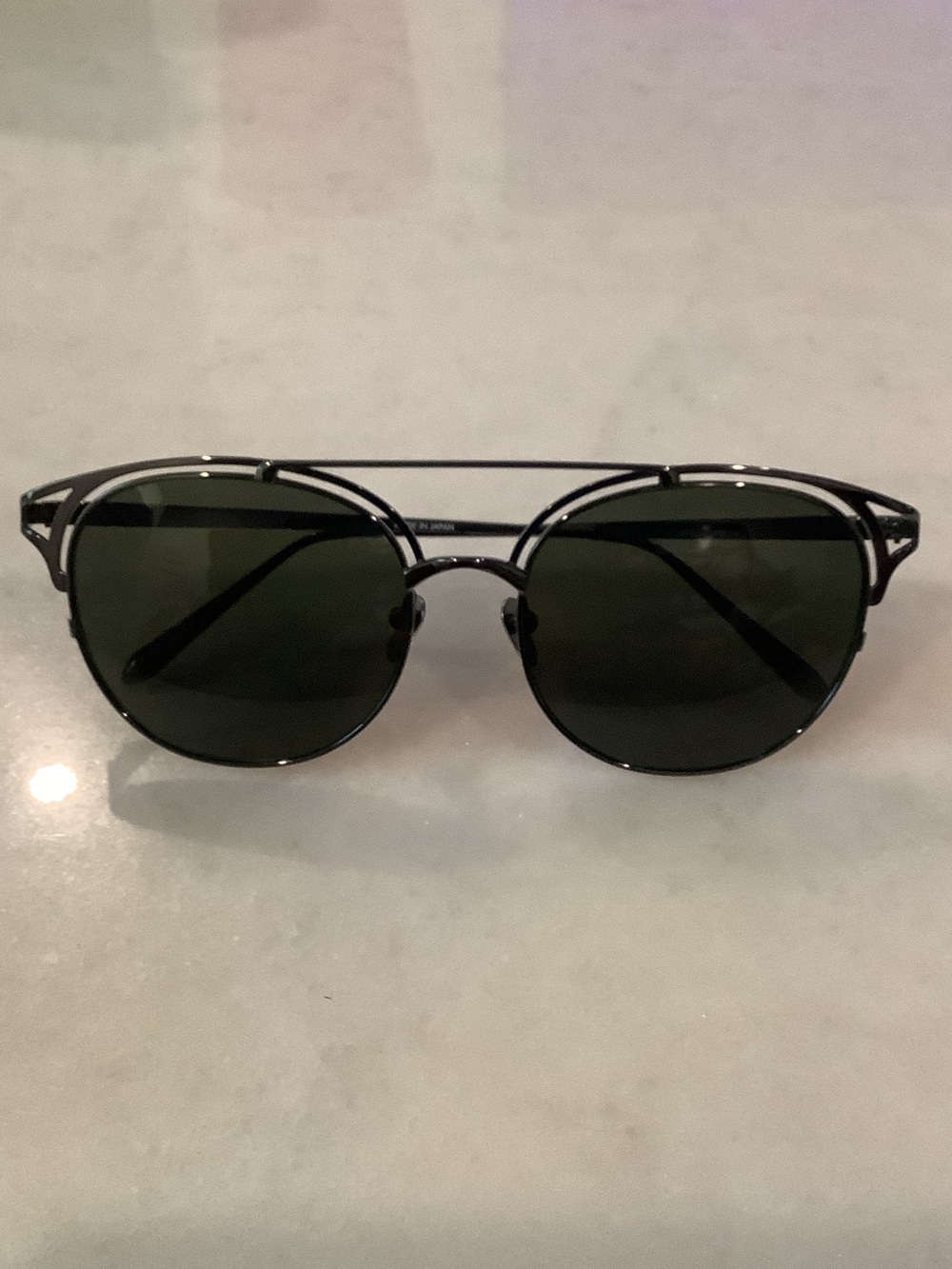 Linda Farrow Stewart C4 Aviator Sunglasses, Brand New
